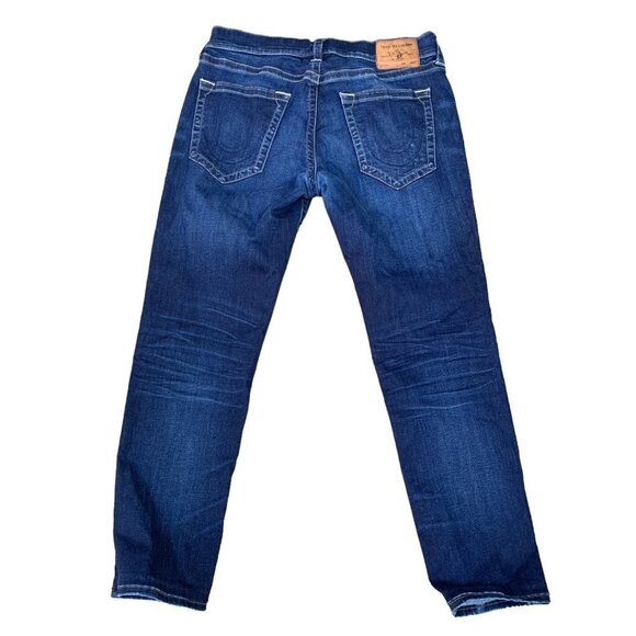 TRUE Religion Jeans Size 33 ROCCO Blue - Picture 2 of 6